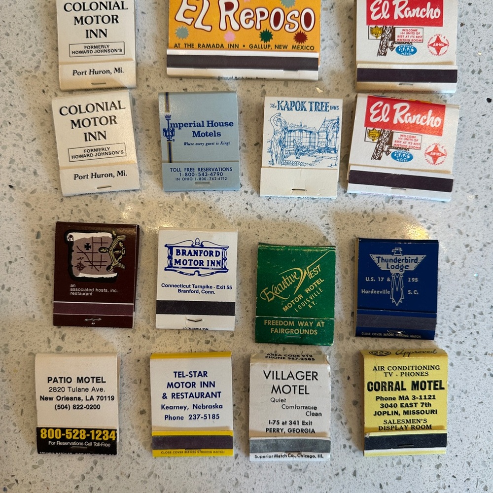 Vintage Matchbook Collection HOTELS & INNS (15)